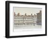 View of Staple Inn and the Buildings of Middle Row in the Centre of Holborn, London, 1850-Valentine Davis-Framed Premium Giclee Print