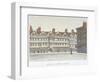 View of Staple Inn and the Buildings of Middle Row in the Centre of Holborn, London, 1850-Valentine Davis-Framed Premium Giclee Print