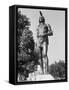 View of Statue of Massasoit-Philip Gendreau-Framed Stretched Canvas