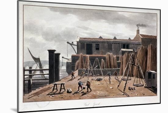 View of Steelyard Wharf, London, 1811-George Shepherd-Mounted Giclee Print