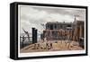 View of Steelyard Wharf, London, 1811-George Shepherd-Framed Stretched Canvas