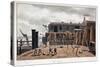 View of Steelyard Wharf, London, 1811-George Shepherd-Stretched Canvas