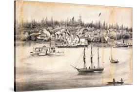 "View of Steilacoom, W.T.", 1860-L. Nagel-Stretched Canvas