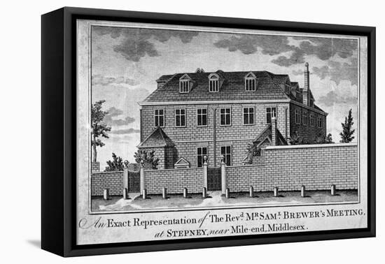 View of Stepney Meeting House, Stepney, London, 1783-null-Framed Stretched Canvas