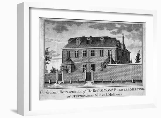 View of Stepney Meeting House, Stepney, London, 1783-null-Framed Giclee Print