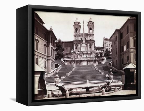 View Of Steps In Piazza Di Spagna-Bettmann-Framed Stretched Canvas