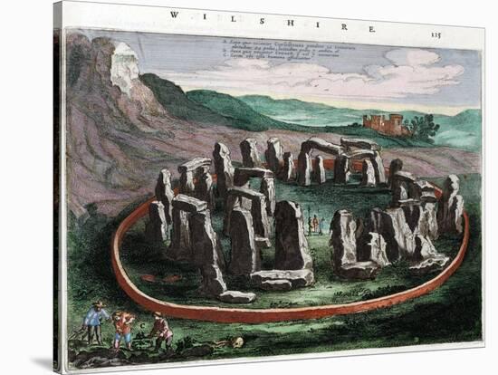 View of Stonehenge from the Atlas Van Loon-null-Stretched Canvas