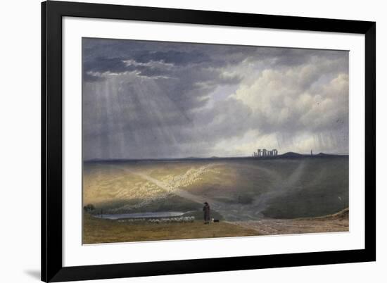 View of Stonehenge-J. M. W. Turner-Framed Giclee Print