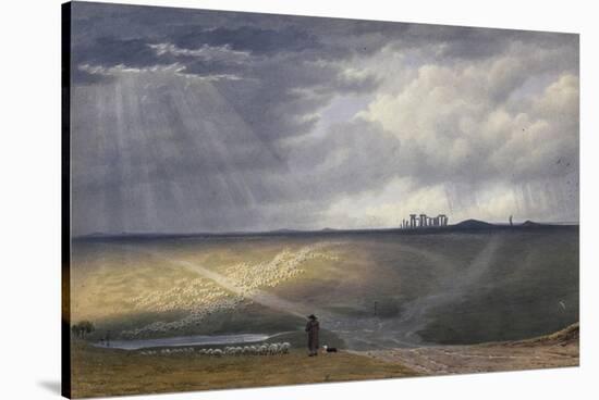 View of Stonehenge-J. M. W. Turner-Stretched Canvas