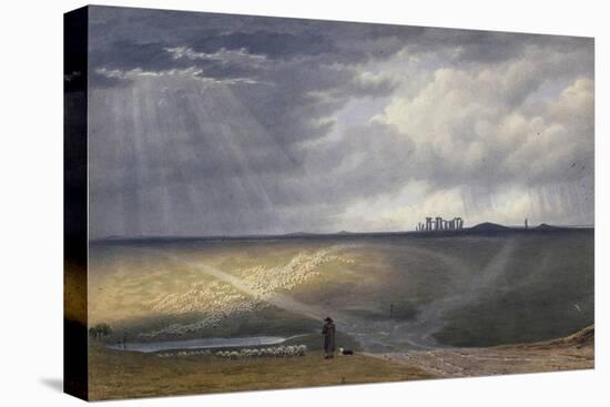 View of Stonehenge-J. M. W. Turner-Stretched Canvas