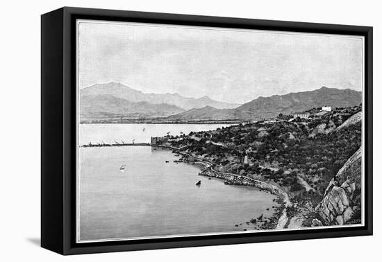 View of Stora Bay, C1890-Meunier-Framed Stretched Canvas
