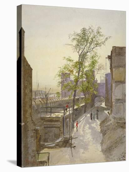 View of Store Rooms Looking West from Cradle Tower, Tower of London, Stepney, London, 1883-John Crowther-Stretched Canvas