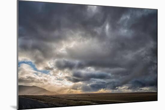 View of Storm Clouds over Field-David Smith-Mounted Photographic Print