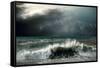 View of Storm Seascape-yuran-78-Framed Stretched Canvas
