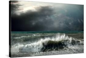 View of Storm Seascape-yuran-78-Stretched Canvas