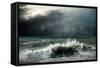 View of Storm Seascape-Andrey Yurlov-Framed Stretched Canvas