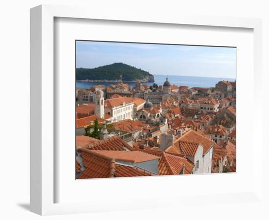 View of Stradun from City Wall, Dubrovnik, Croatia-Lisa S. Engelbrecht-Framed Photographic Print