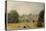 View of Strawberry Hill, Middlesex from the Gardens-Gustave Ellinthorpe Sintzenich-Stretched Canvas