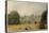 View of Strawberry Hill, Middlesex from the Gardens-Gustave Ellinthorpe Sintzenich-Stretched Canvas