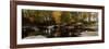 View of stream in fall colors, Maine, USA-null-Framed Photographic Print