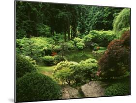 View of Strolling Pond Garden, Portland, Oregon, USA-Adam Jones-Mounted Premium Photographic Print