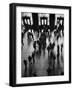 View of Students and Others in Main Entrance at MIT on Visitors' Day-Gjon Mili-Framed Premium Photographic Print