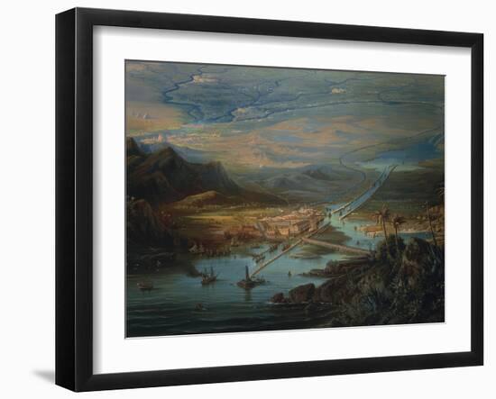 View of Suez Canal-Albert Williams-Framed Giclee Print