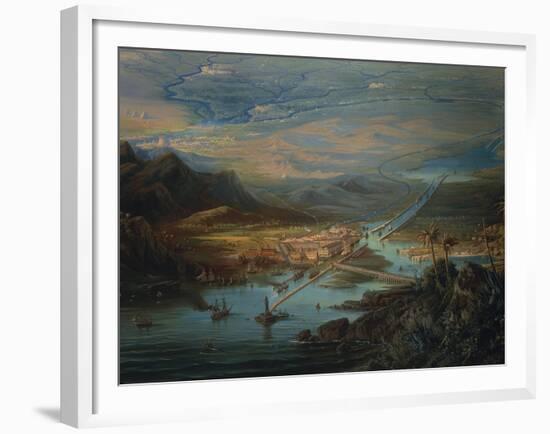 View of Suez Canal-Albert Williams-Framed Giclee Print