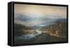 View of Suez Canal-Albert Rieger-Framed Stretched Canvas