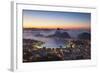 View of Sugarloaf Mountain and Botafogo Bay at Dawn, Rio De Janeiro, Brazil-Ian Trower-Framed Photographic Print