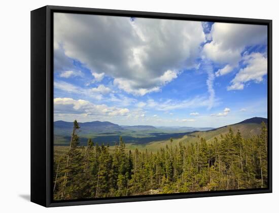 View of Sugarloaf Mountain from the Appalachian Trail on Crocker Mountain in Stratton, Maine, Usa-Jerry & Marcy Monkman-Framed Stretched Canvas