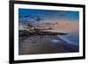 View of sunset and La Peniita beach, Puerto Carmen, Lanzarote, Las Palmas-Frank Fell-Framed Photographic Print