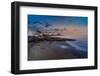 View of sunset and La Peniita beach, Puerto Carmen, Lanzarote, Las Palmas-Frank Fell-Framed Photographic Print