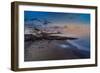 View of sunset and La Peniita beach, Puerto Carmen, Lanzarote, Las Palmas-Frank Fell-Framed Photographic Print