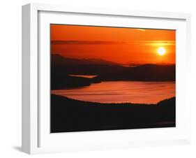 View of Sunset at San Juan Island, Washington State, USA-Stuart Westmorland-Framed Premium Photographic Print