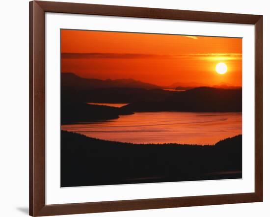 View of Sunset at San Juan Island, Washington State, USA-Stuart Westmorland-Framed Photographic Print