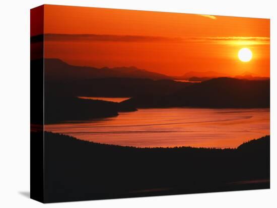 View of Sunset at San Juan Island, Washington State, USA-Stuart Westmorland-Stretched Canvas