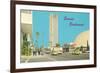 View of Sunset Boulevard, Hollywood, California-null-Framed Premium Giclee Print