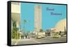 View of Sunset Boulevard, Hollywood, California-null-Framed Stretched Canvas