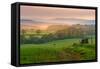 View of sunset from Wadshelf in the Peak District National Park, Derbyshire, England-Frank Fell-Framed Stretched Canvas