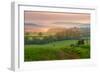 View of sunset from Wadshelf in the Peak District National Park, Derbyshire, England-Frank Fell-Framed Photographic Print