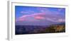 View of sunset over canyon, Grand Canyon, Arizona, USA-Panoramic Images-Framed Photographic Print