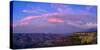 View of sunset over canyon, Grand Canyon, Arizona, USA-Panoramic Images-Stretched Canvas