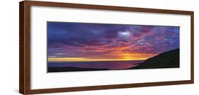 View of sunset over sea, Kealakekua Bay, Hawaii, USA-Panoramic Images-Framed Photographic Print