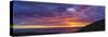 View of sunset over sea, Kealakekua Bay, Hawaii, USA-Panoramic Images-Stretched Canvas