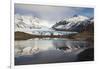 View Of Svinafellsjokull Glacier With Reflections. Vatnajokull National Park. Iceland-Oscar Dominguez-Framed Photographic Print