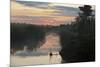 View of swamp habitat at sunrise, with tourists on path, Anhinga Trail, Everglades-David Tipling-Mounted Photographic Print