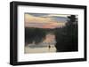 View of swamp habitat at sunrise, with tourists on path, Anhinga Trail, Everglades-David Tipling-Framed Photographic Print