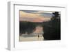 View of swamp habitat at sunrise, with tourists on path, Anhinga Trail, Everglades-David Tipling-Framed Photographic Print