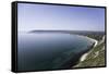 View of Swanage Bay from the Coastal Footpath in Dorset, England, United Kingdom-John Woodworth-Framed Stretched Canvas